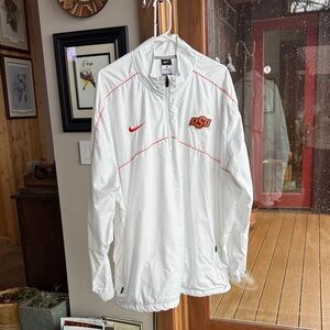 Oklahoma State Men’s Nike Quarter Zip Windbreaker Jacket